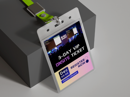 Build Stuff 2025 I VIP 3-DAY ONSITE training