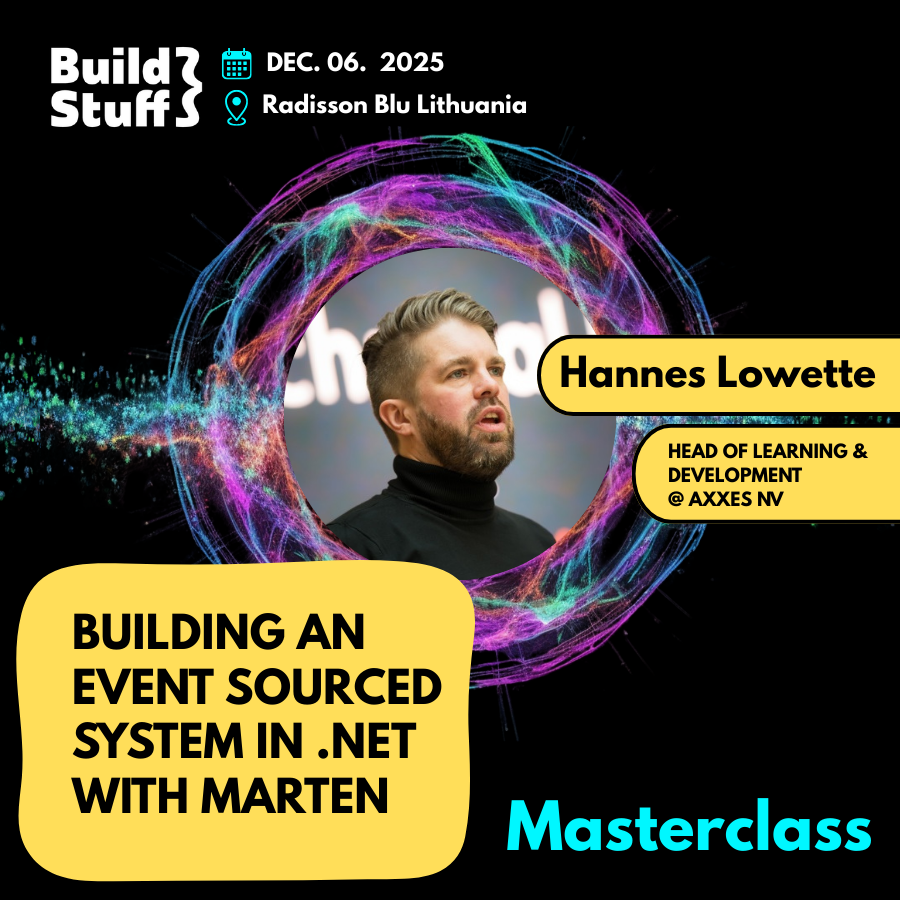 [Masterclass] Building an Event-Sourced System in .NET with Marten | Hannes Lowette
