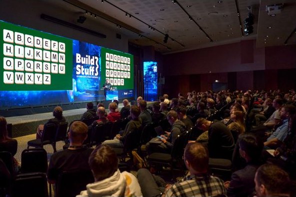 Alpha main stage — full house for a keynote